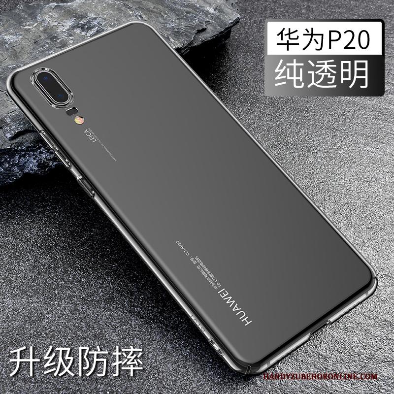 Huawei P20 Hoesje Telefoon Siliconen Trend Licht Doorzichtig Anti-fall Bescherming