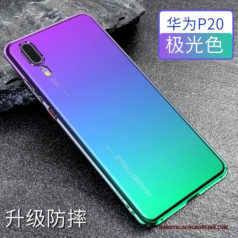 Huawei P20 Hoesje Telefoon Siliconen Trend Licht Doorzichtig Anti-fall Bescherming