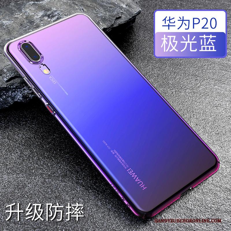 Huawei P20 Hoesje Telefoon Siliconen Trend Licht Doorzichtig Anti-fall Bescherming