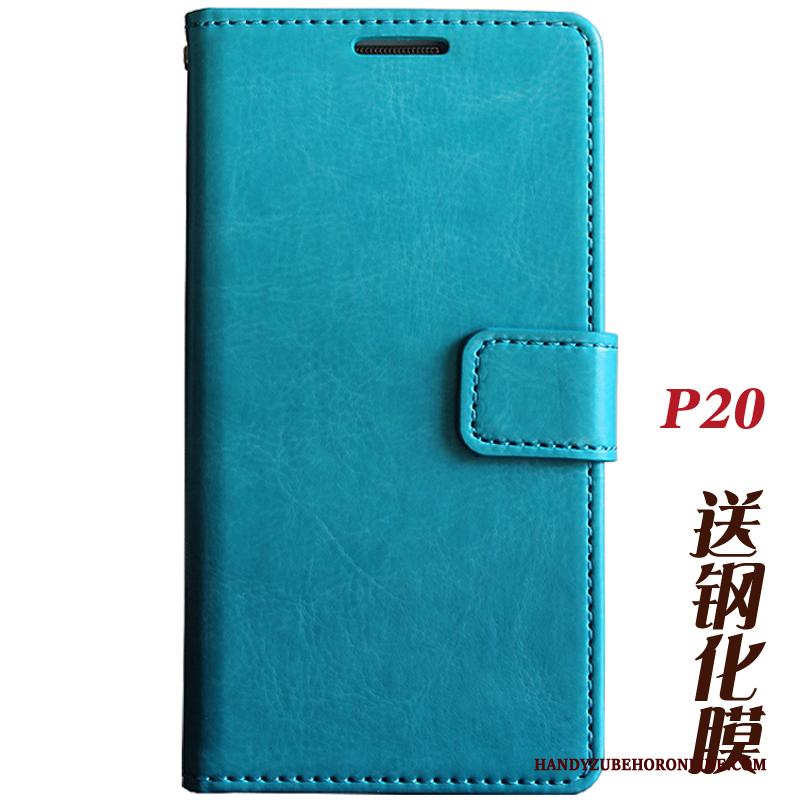 Huawei P20 Leren Etui Hoesje Telefoon Mobiele Telefoon Folio All Inclusive Portemonnee Anti-fall