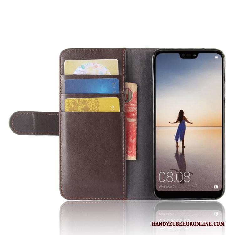 Huawei P20 Lite All Inclusive Ondersteuning Anti-fall Hoesje Telefoon Leren Etui Portemonnee Bedrijf