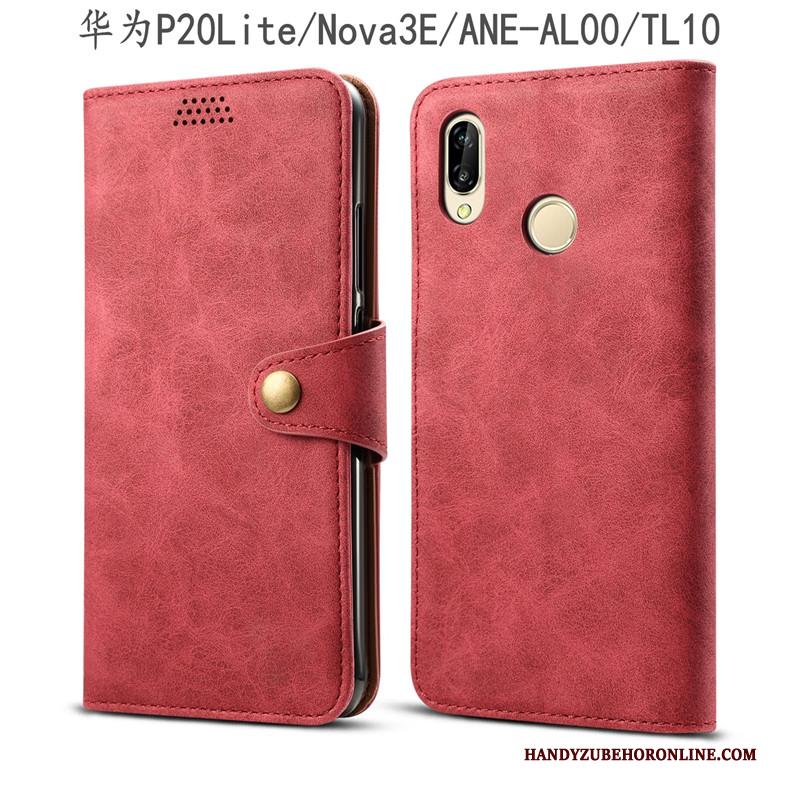 Huawei P20 Lite Bescherming Hoes Jeugd Hoesje Telefoon Anti-fall Grijs Folio
