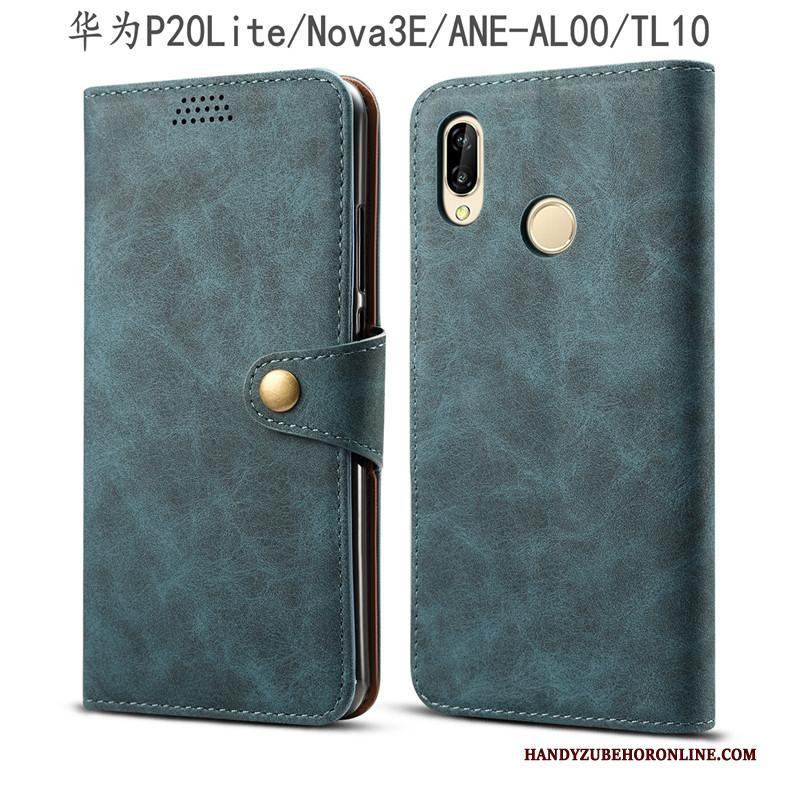 Huawei P20 Lite Bescherming Hoes Jeugd Hoesje Telefoon Anti-fall Grijs Folio