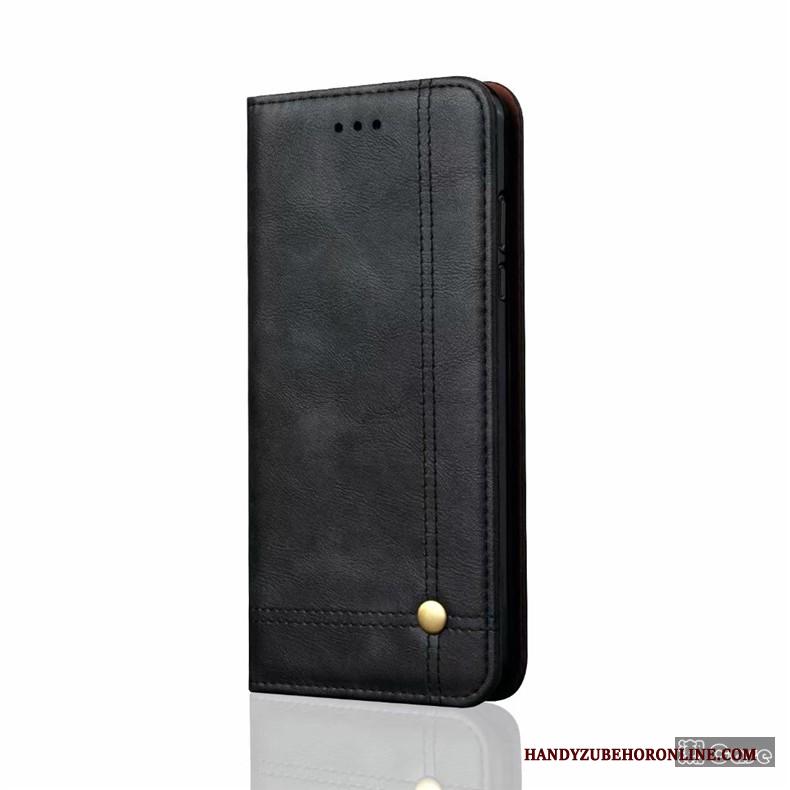 Huawei P20 Lite Folio Kaart Hoes Anti-fall Hoesje Telefoon Bescherming Leren Etui