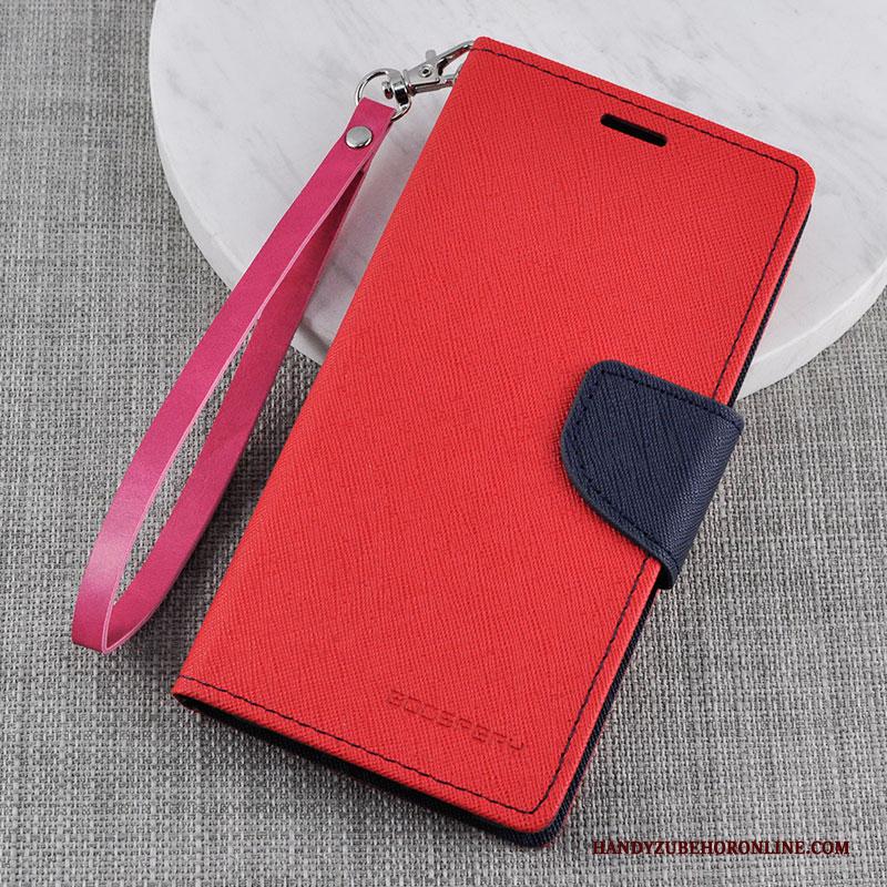 Huawei P20 Lite Leren Etui Blauw Folio Hoesje Telefoon Bescherming