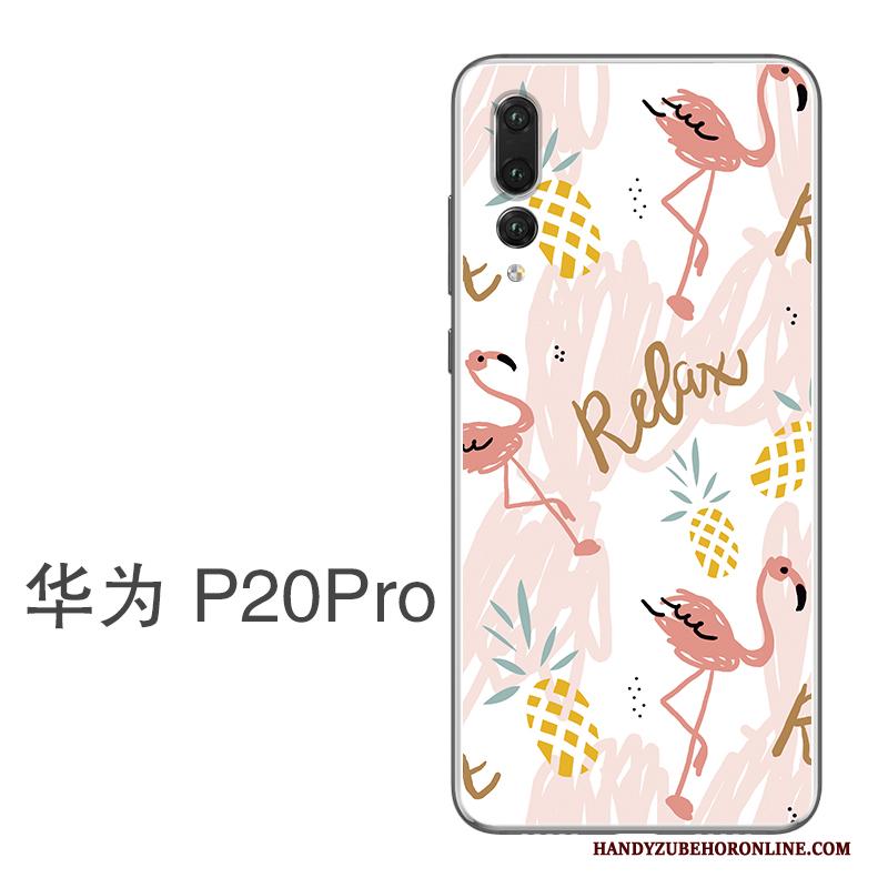 Huawei P20 Pro Groen Hoesje Telefoon Hanger Net Red Bescherming Dun Siliconen