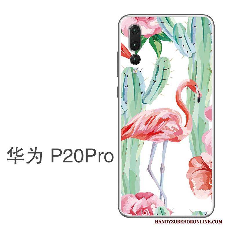 Huawei P20 Pro Groen Hoesje Telefoon Hanger Net Red Bescherming Dun Siliconen