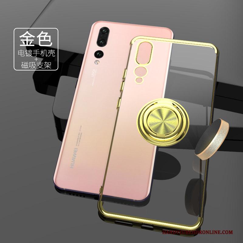 Huawei P20 Pro Hoesje Ring Anti-fall Zacht Scheppend Bescherming Hoes Net Red