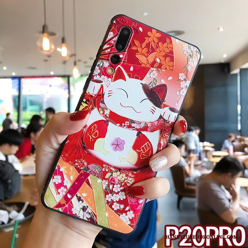 Huawei P20 Pro Lovers Nieuw Rood Hoes Hoesje Telefoon Siliconen All Inclusive