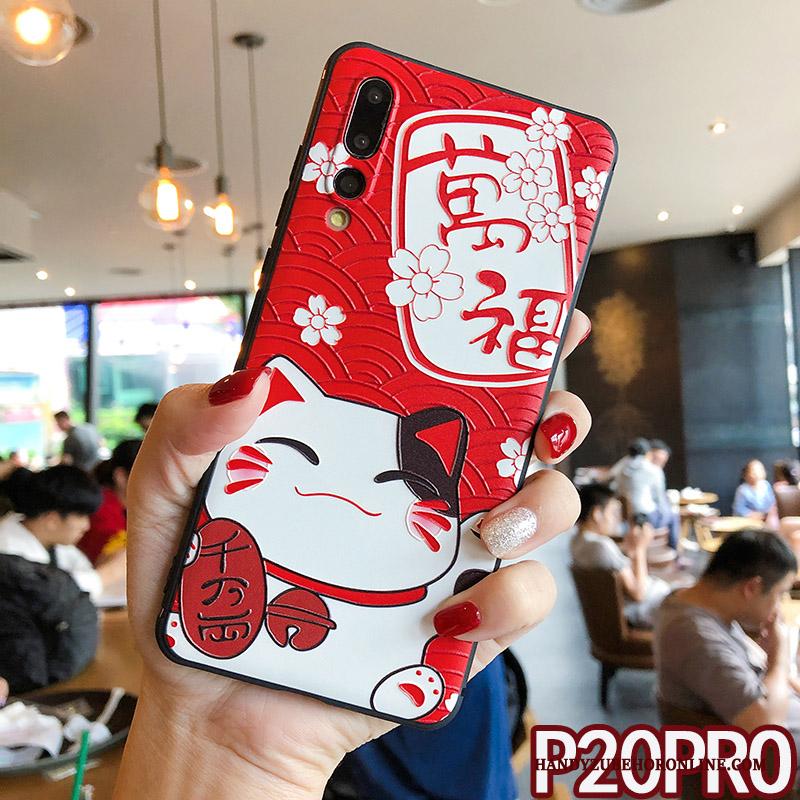 Huawei P20 Pro Lovers Nieuw Rood Hoes Hoesje Telefoon Siliconen All Inclusive