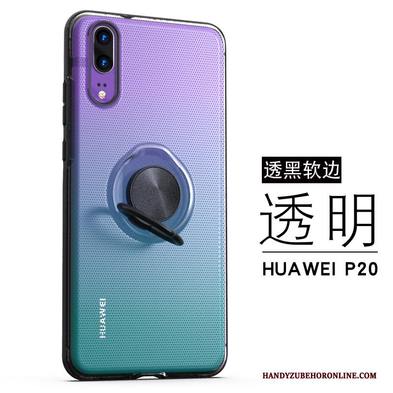 Huawei P20 Ring Wit Zacht All Inclusive Trend Anti-fall Hoesje