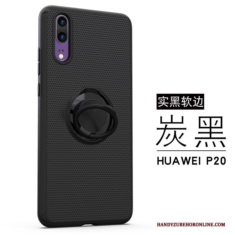 Huawei P20 Ring Wit Zacht All Inclusive Trend Anti-fall Hoesje