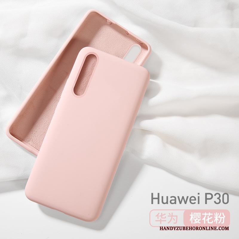 Huawei P30 All Inclusive Dun Hoesje Telefoon Trendy Merk Geel Anti-fall Scheppend