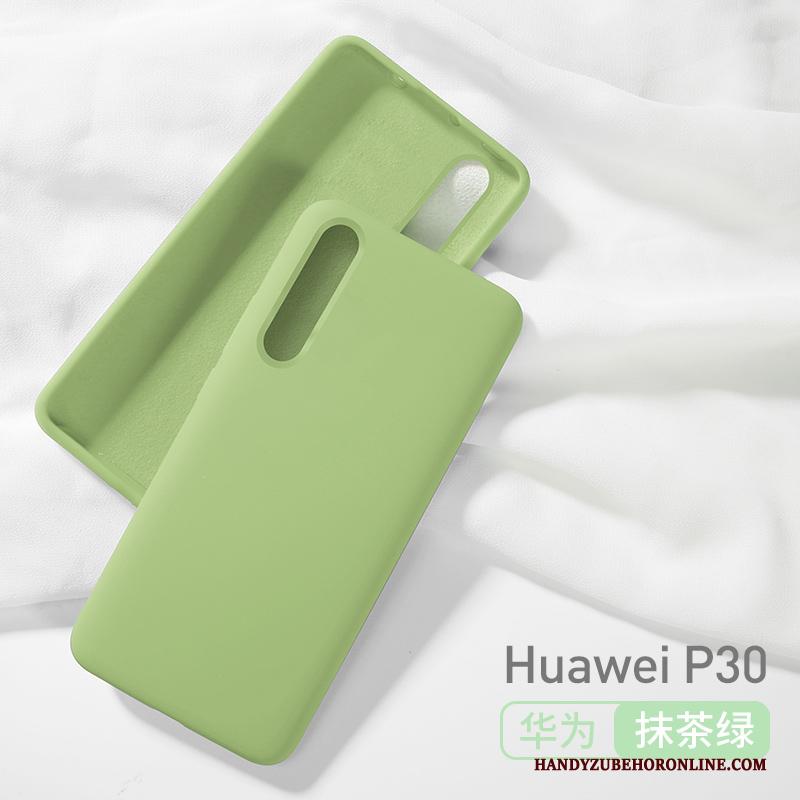 Huawei P30 All Inclusive Dun Hoesje Telefoon Trendy Merk Geel Anti-fall Scheppend