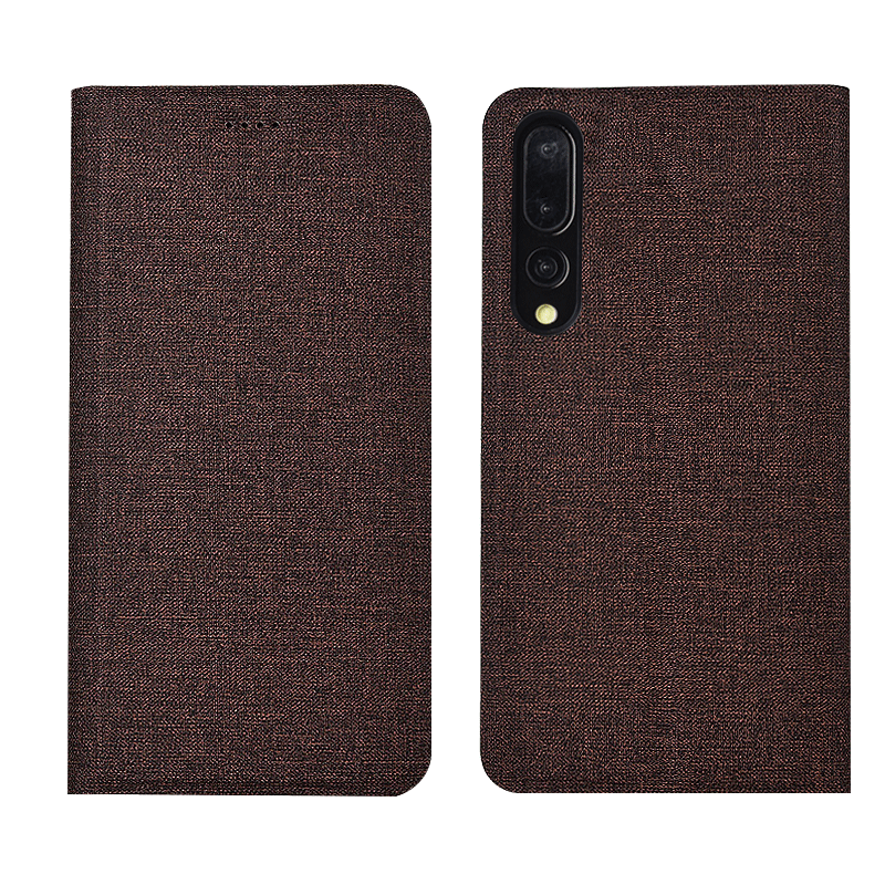 Huawei P30 Clamshell Leren Etui Siliconen Hoesje Anti-fall Zacht Nieuw