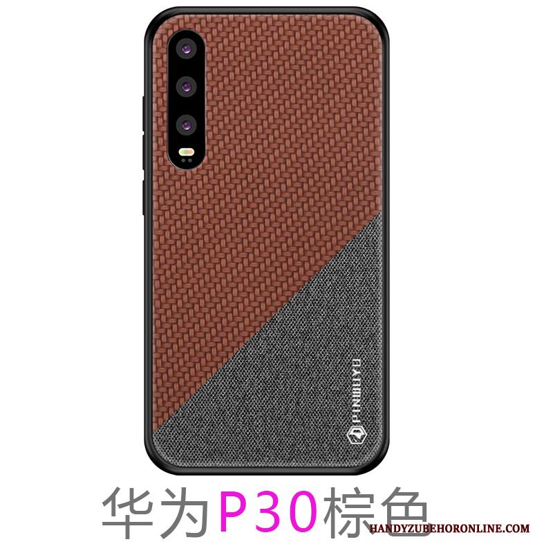 Huawei P30 Hoesje Dun Lovers Rood Trend Schrobben Hoes Bescherming