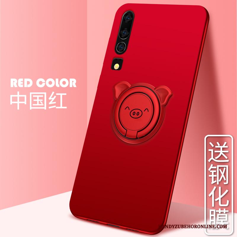 Huawei P30 Hoesje Magnetisch Zacht Bescherming Roze Hoes Net Red Trend