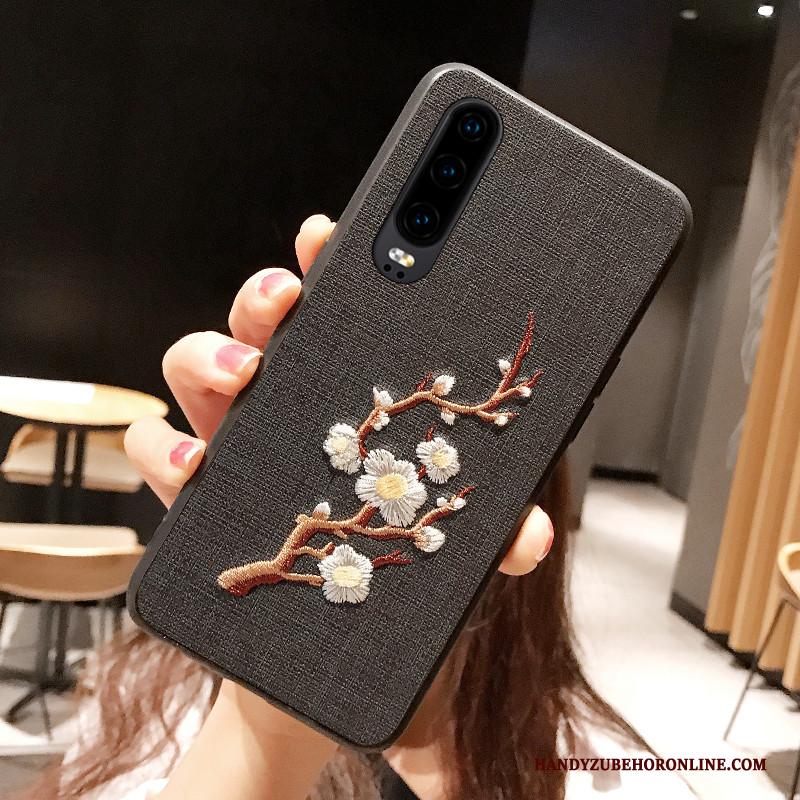 Huawei P30 Hoesje Persoonlijk Siliconen All Inclusive Borduurwerk Net Red Bescherming Anti-fall