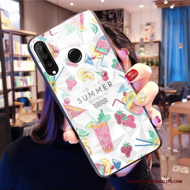 Huawei P30 Lite Hoesje Patroon Vers Ruit Hoes Anti-fall Mini All Inclusive