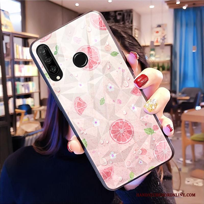 Huawei P30 Lite Hoesje Patroon Vers Ruit Hoes Anti-fall Mini All Inclusive