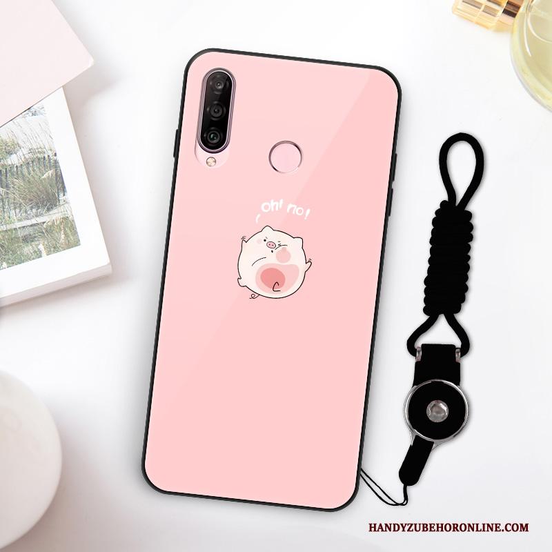 Huawei P30 Lite Hoesje Roze Net Red Mini High End Spotprent Anti-fall Mooie