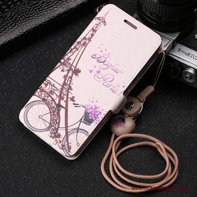 Huawei P30 Lite Hoesje Telefoon Bescherming Folio Hanger Roze