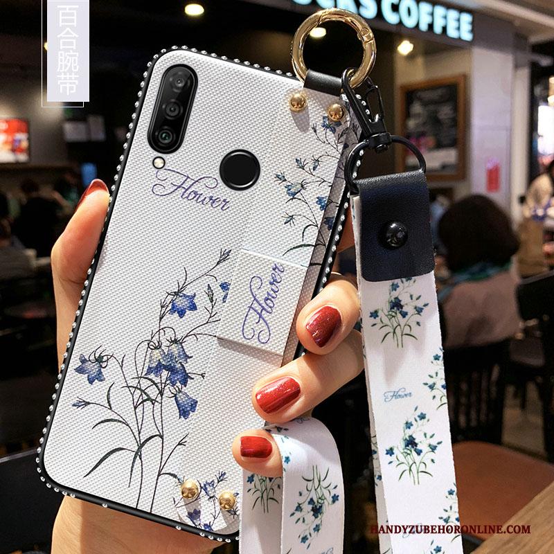 Huawei P30 Lite Purper Zacht Bescherming Hoes Lange Hoesje Telefoon Hanger