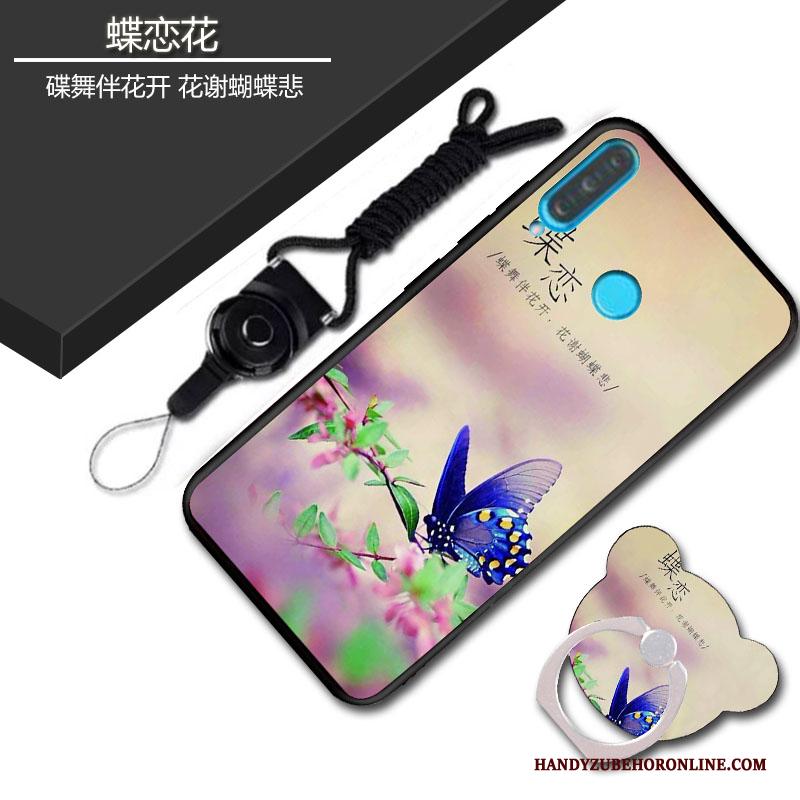 Huawei P30 Lite Siliconen Roze Hoesje Telefoon Spotprent Zacht Persoonlijk Tas