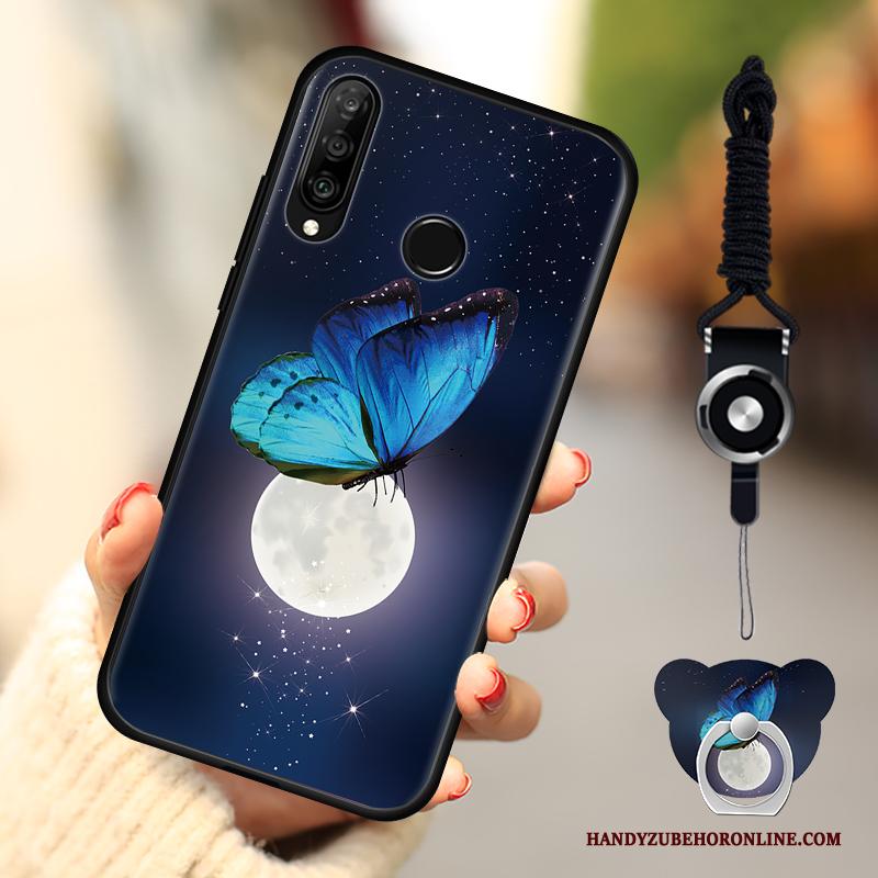 Huawei P30 Lite Trend Anti-fall Zacht Hoes Mode Hoesje Telefoon Blauw