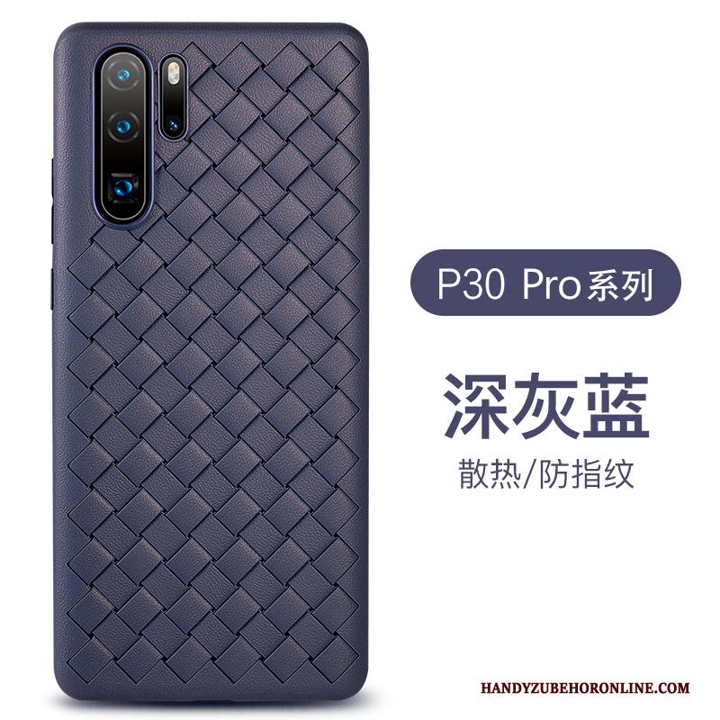 Huawei P30 Pro All Inclusive Weven Leer Hoesje Telefoon Patroon Bedrijf Ademend