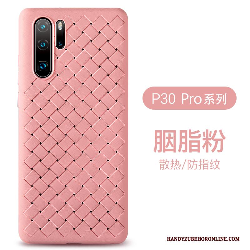 Huawei P30 Pro All Inclusive Weven Leer Hoesje Telefoon Patroon Bedrijf Ademend