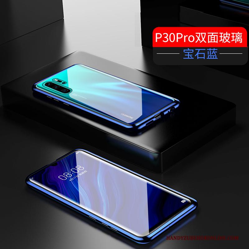 Huawei P30 Pro Bescherming Gehard Glas All Inclusive Hoesje Telefoon Mobiele Telefoon Metaal Anti-fall