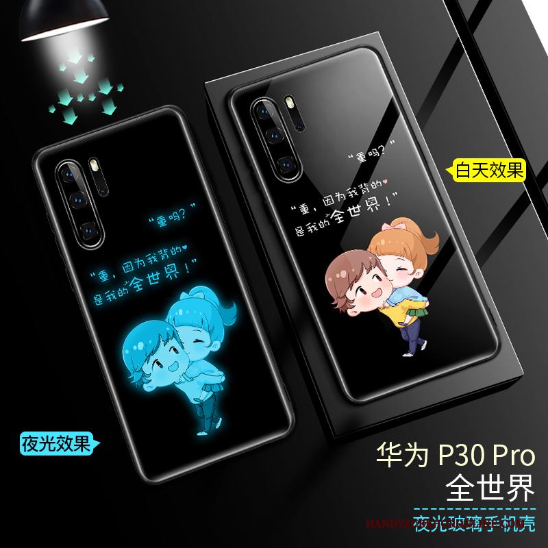 Huawei P30 Pro Bescherming Siliconen Hoesje Telefoon Net Red Glas Trendy Merk
