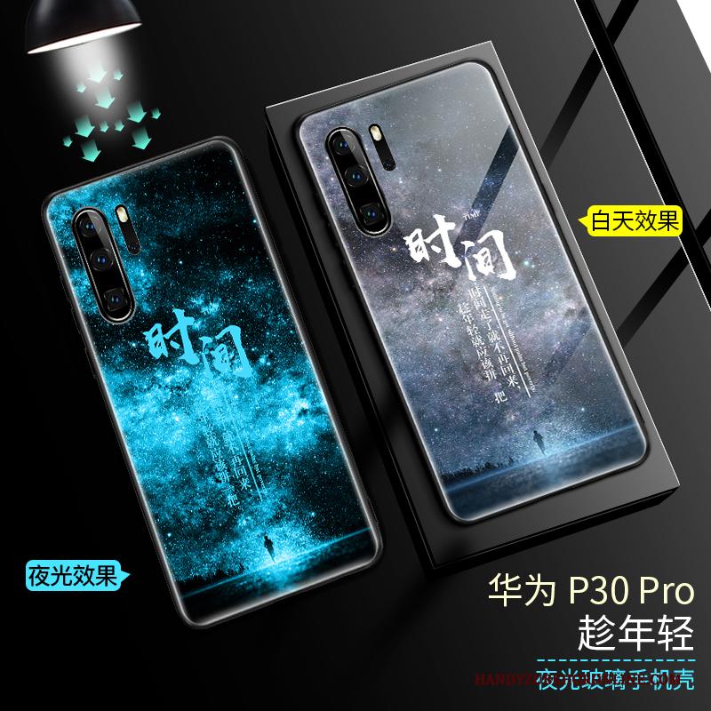 Huawei P30 Pro Bescherming Siliconen Hoesje Telefoon Net Red Glas Trendy Merk