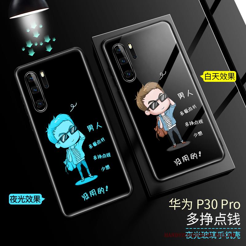 Huawei P30 Pro Bescherming Siliconen Hoesje Telefoon Net Red Glas Trendy Merk