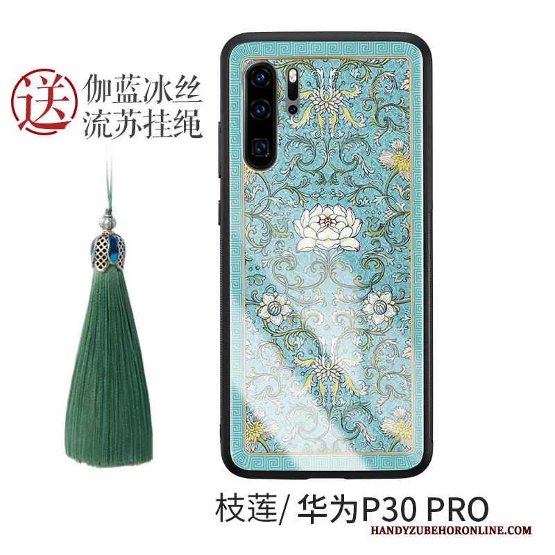 Huawei P30 Pro Glas Siliconen Trend Persoonlijk Hoesje Telefoon All Inclusive Chinese Stijl