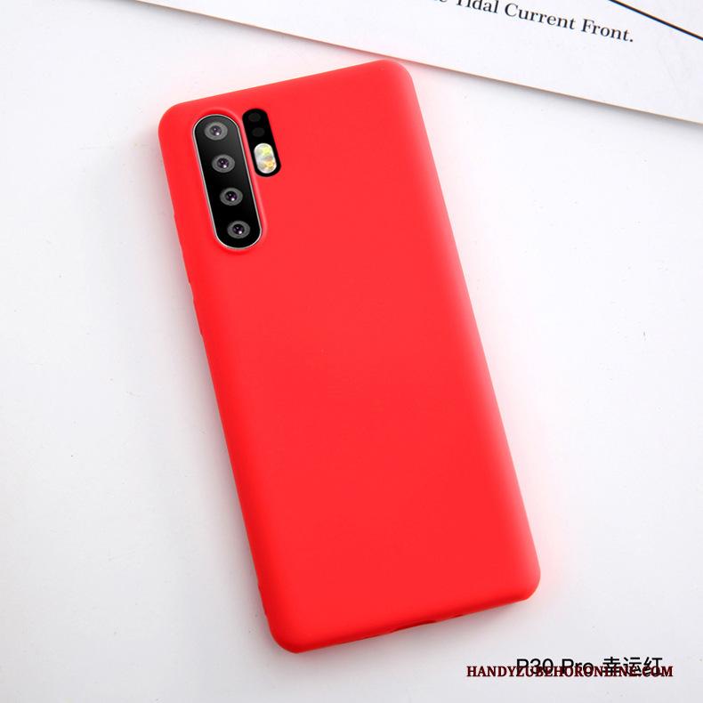 Huawei P30 Pro Hoes Siliconen Hoesje Telefoon Anti-fall Bescherming Leren Etui Zacht