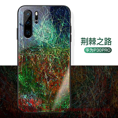Huawei P30 Pro Hoesje Net Red Scheppend Hoes High End Glas Dun Lovers