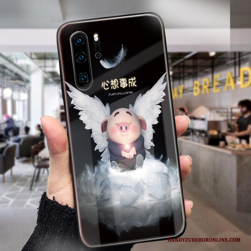 Huawei P30 Pro Hoesje Telefoon Anti-fall Lovers Mooie Spotprent Rood Net Red