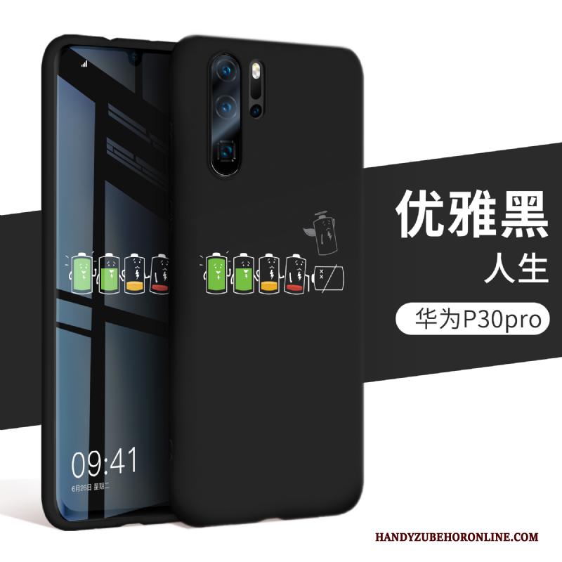 Huawei P30 Pro Hoesje Telefoon Zwart Anti-fall Zacht Siliconen Bescherming All Inclusive