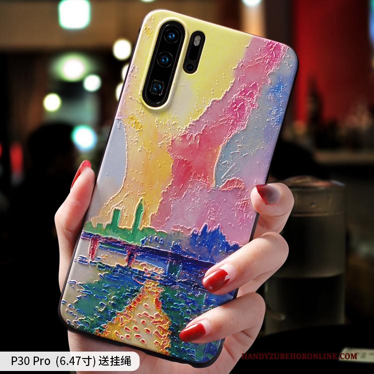 Huawei P30 Pro Siliconen Zacht Bescherming Mode All Inclusive Hoesje Telefoon Anti-fall