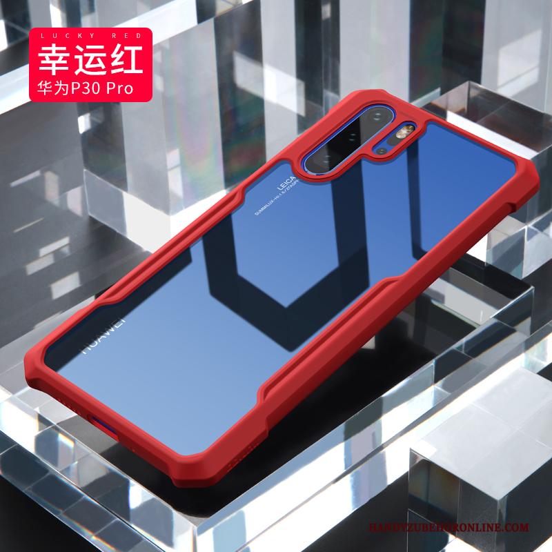 Huawei P30 Pro Trendy Merk Anti-fall All Inclusive Hoes Net Red Schrobben Hoesje Telefoon