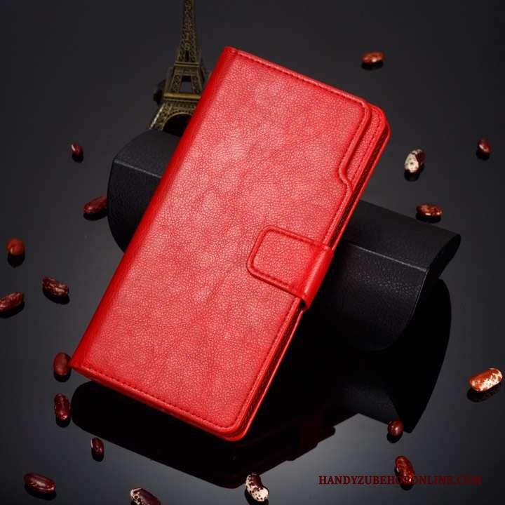 Huawei P30 Rood All Inclusive Hoesje Folio Anti-fall Zacht Eenvoudige