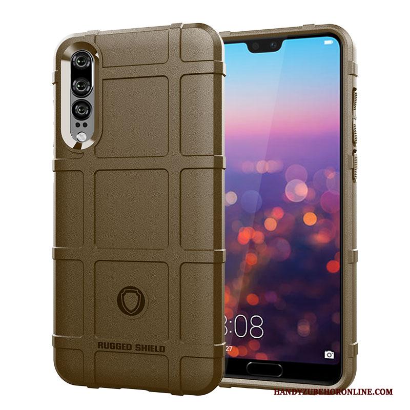 Huawei P30 Schrobben Siliconen All Inclusive Hoesje Trendy Merk Anti-fall Mobiele Telefoon