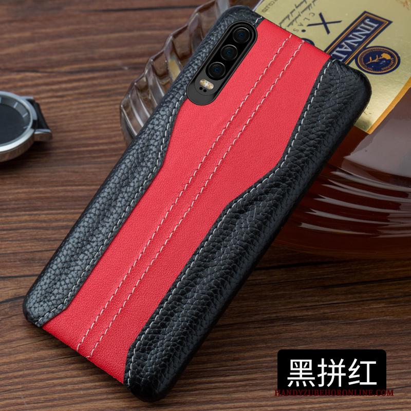 Huawei P30 Verbinding Trendy Merk Mode Hoesje Telefoon Elegante Achterklep Bescherming