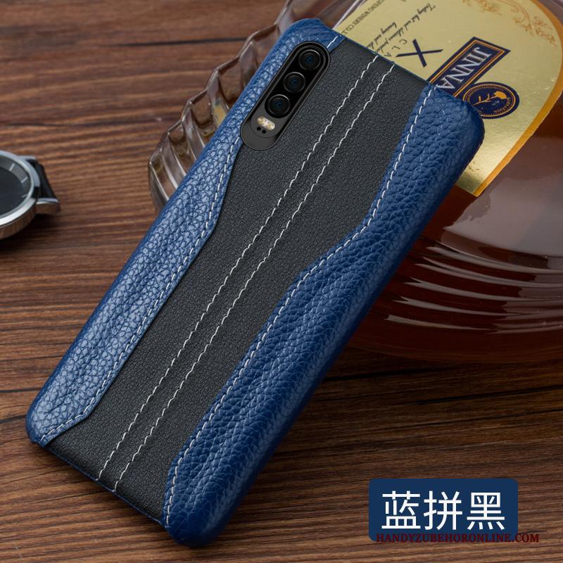 Huawei P30 Verbinding Trendy Merk Mode Hoesje Telefoon Elegante Achterklep Bescherming
