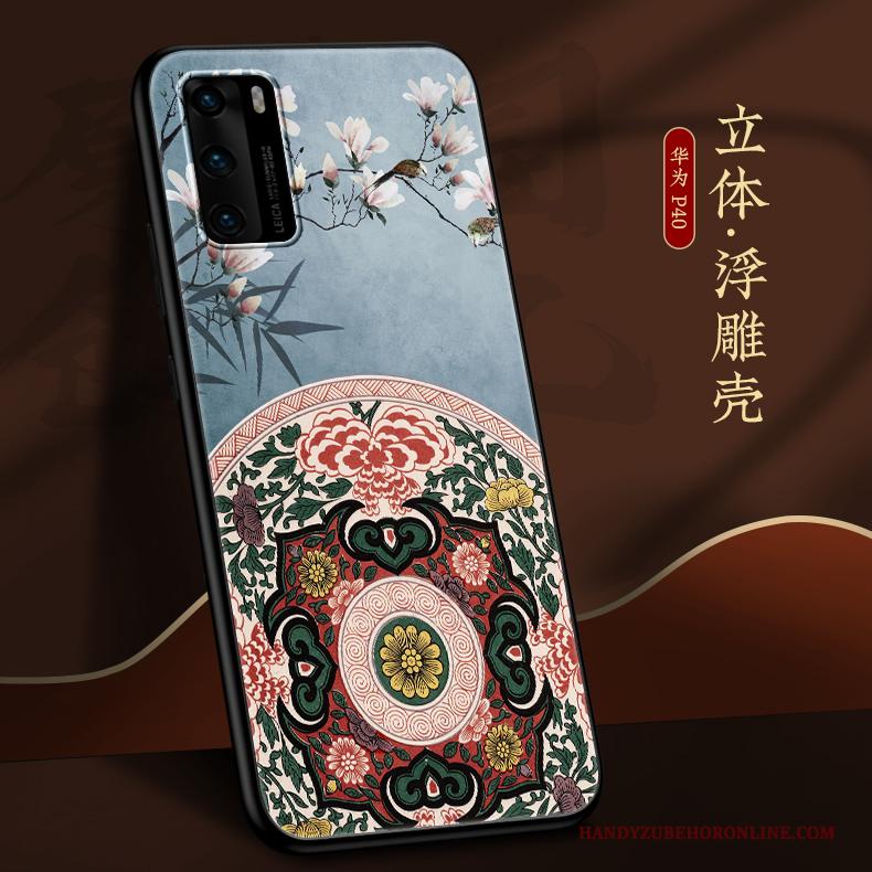 Huawei P40 Hoesje All Inclusive Persoonlijk Schrobben Dun Scheppend Trendy Merk Anti-fall