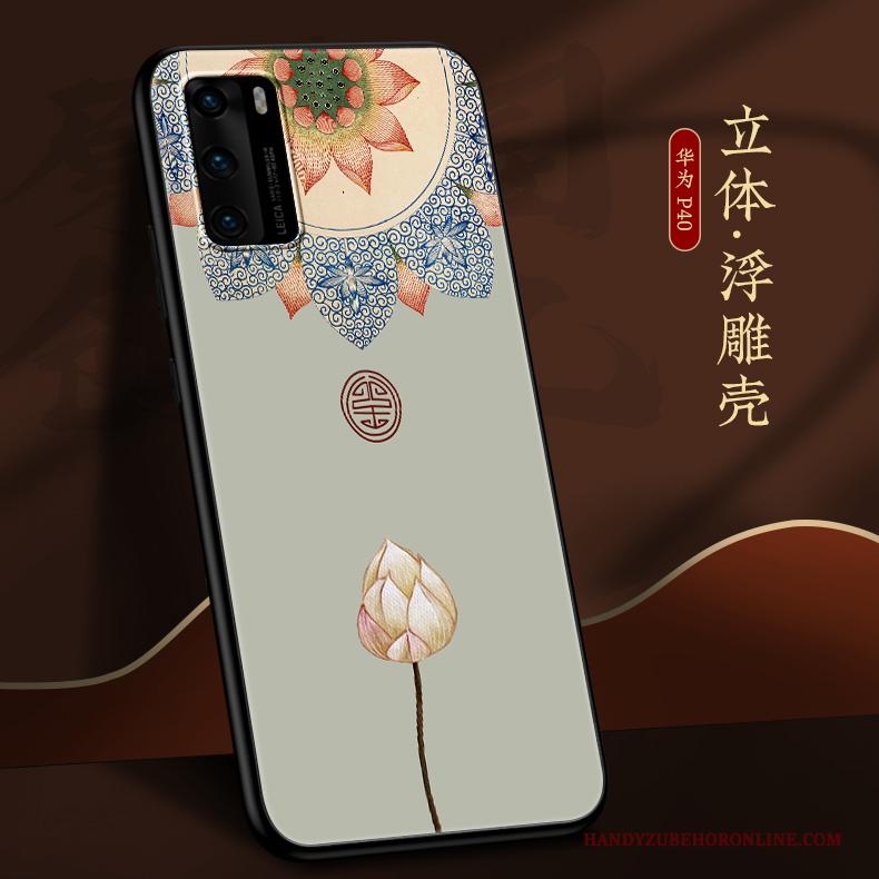 Huawei P40 Hoesje All Inclusive Persoonlijk Schrobben Dun Scheppend Trendy Merk Anti-fall