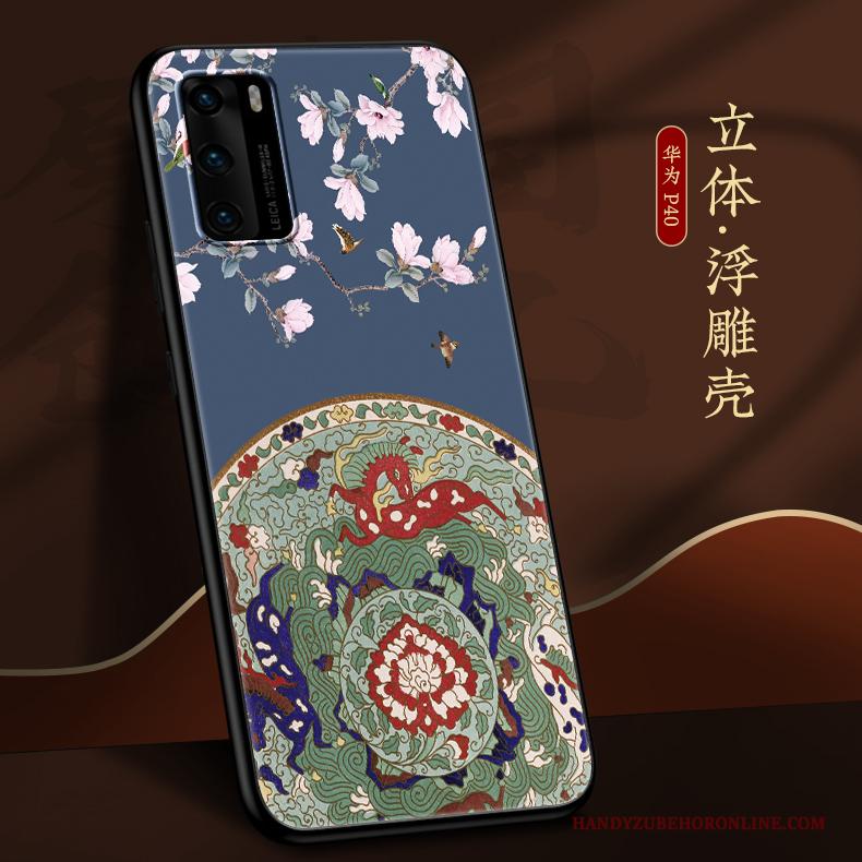 Huawei P40 Hoesje All Inclusive Persoonlijk Schrobben Dun Scheppend Trendy Merk Anti-fall