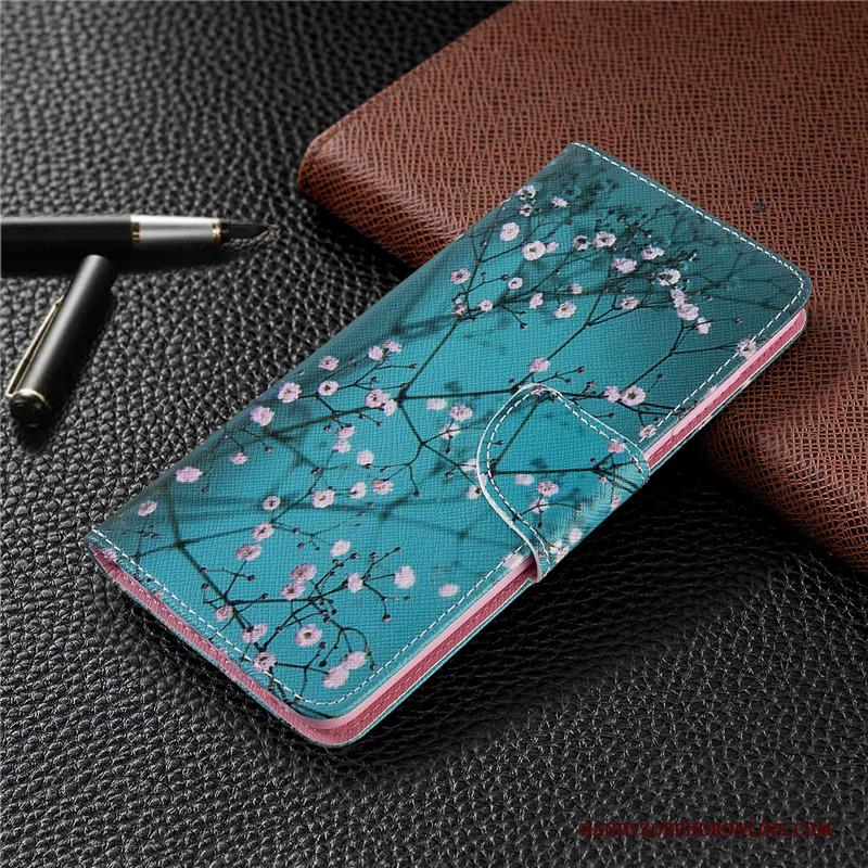 Huawei P40 Lite E Geschilderd Folio Bescherming Hoes Leren Etui Wit Hoesje Telefoon